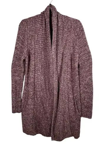 Barefoot Dreams Cozychic Lite Montecito Cardi Cardigan Wrap Heathered Plum Sz M
