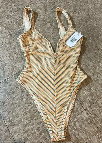 l*space NWT | L* Shimmer Stripe Coco One Piece Size Small