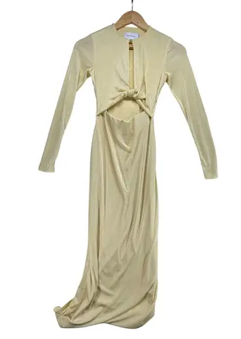 Revolve Significant Other Monza Cutout Maxi Dress Party Cocktail butter Yellow 2