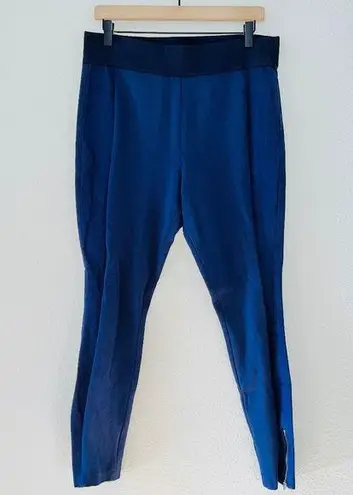 BODEN Skinny Minnie Pants Ponte Knit Zip Ankle Navy Blue women's size 10R