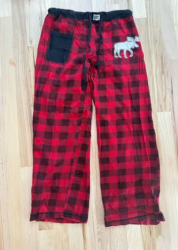 Lazy One Red Plaid PJ Sweatpants