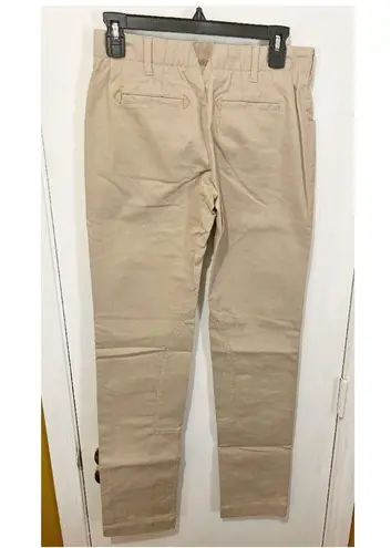 Replay women's 28 extra seamed crisp comfort elastic insert stretch khaki pants Tan