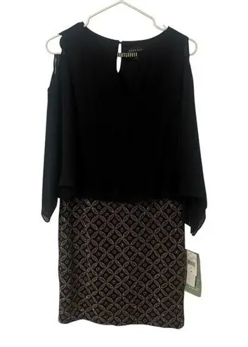 Scarlett Black and Gold Sleeveless Dress