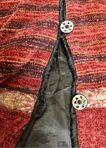 Flashback Vintage 90s Tapestry Jacket Velvet Blazer Ribbed Sequin Embroidered L