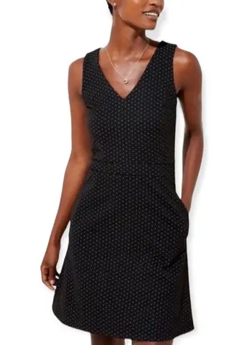 Loft  V-Neck Midi Sleeveless Polka Dot Dress