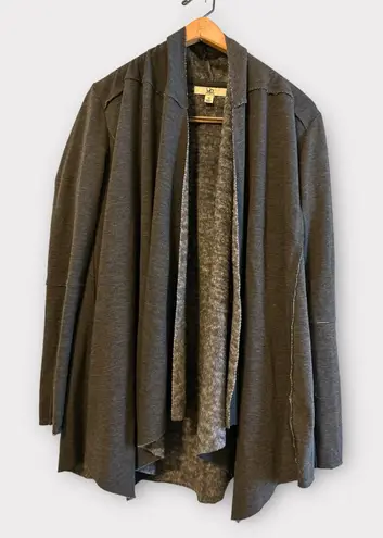 YA Los Angeles Black Scarf Hem Lined Open Front
Duster Blazer Jacket Size S