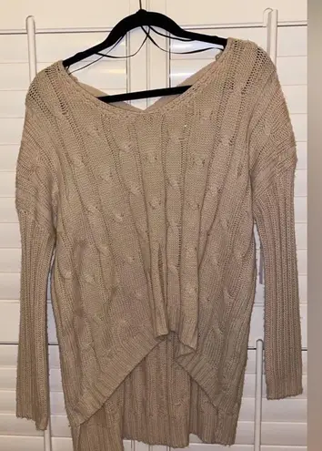 Double Zero Cross back Cable Knit  Sweater. Size S