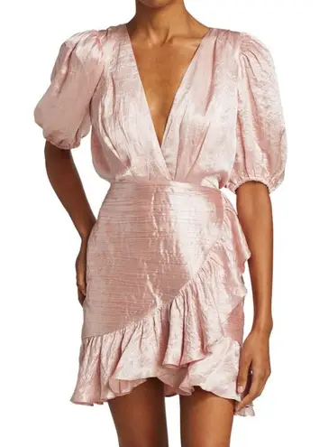 RONNY KOBO NWOT Blush Pink Satin Mindy Puff