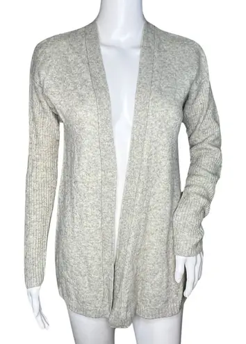 J.Crew Sweater Womens Small Gray Cardigan Merino Wool Open Front Casual Preppy
