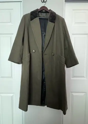 VINTAGE Donny Brook • 100% Wool Coat • 8P • Made in Russia • Green Paisley