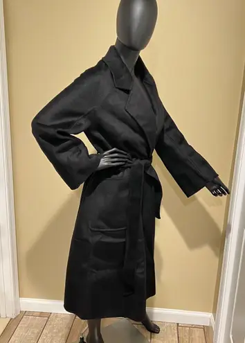 Wool Trench Coat Winter Jacket Parka Bomber Office Coat Wool Jacket Fall Long Jacket Black