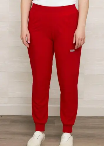 Maevn Women's Size XS Red Jogger Nursing Scrub Pants