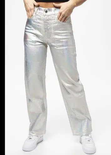 Helmut Lang New silver factory straight leg jeans size 30