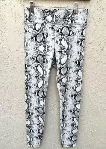 Koral python set bra and leggings gym workout black white small / medium