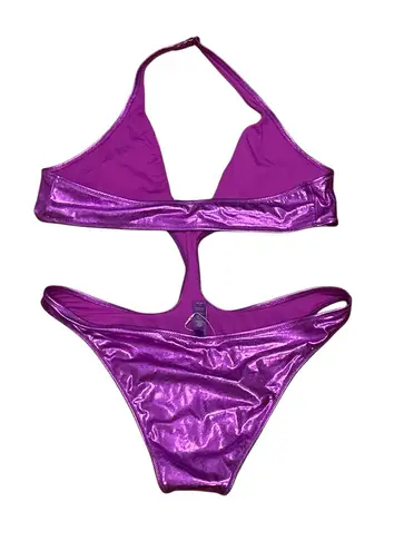 SKIMS BNWT! Metallic Halter Monokini in Dragon Fruit Size XL ( SOLD OUT)