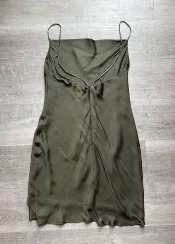 Bardot Cowl Neck Slip Satin Short Dress Size 10