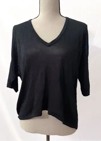 Witchery T Shirt | Oversized Black Short Sleeves