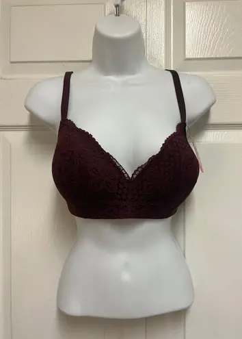 Maidenform Pure Comfort Lace Wireless Bra Push-Up Bra