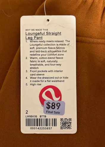 Lululemon Loungeful Straight Leg Pants