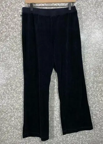 Ralph Lauren Lauren  LRL Women's Y2K Blue Velour Track Pants - Size Petite Medium