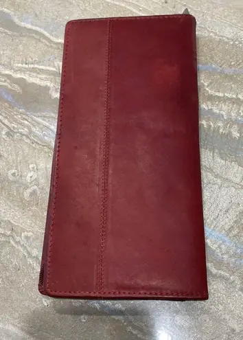 Marshal Genuine Leather Checkbook Cover Wallet Organizer with Credit Card Holder