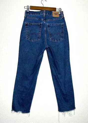 Denizen from Levi's DENIZEN Levi's Women's High-Rise Straight Jeans Disco Jean size 27 Blue Raw Hem