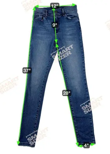 Mott & Bow Moore High Rise Skinny Jeans Women’s Size 25x28 Blue