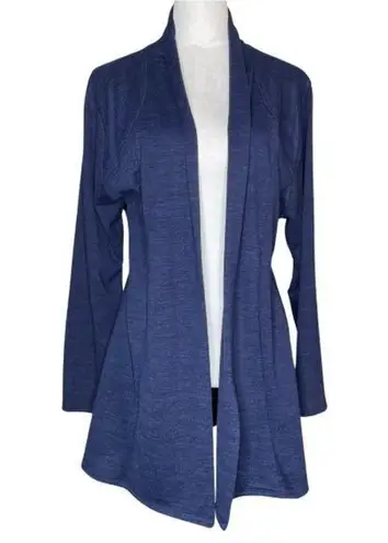 Notations Women's Blue Open Cardigan Pleated Back Size 2X Neutral Capsule