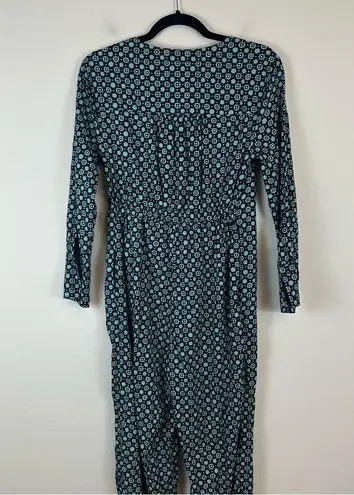 Anthropologie  Alexandra Farmer | Flannel Lounge Jumpsuit Green and Blue Size XS