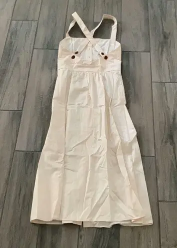 Ba&sh  cybelle dress in off white