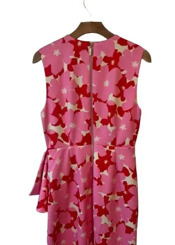 Alexia Admor Valeri Asymmetric Ruffle Coctail Dress Womens Medium Sleeveless NEW