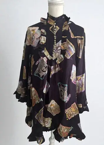 Zimmermann Purple Silk Celestial Zodiac Swing Dress Size 1 / US 6