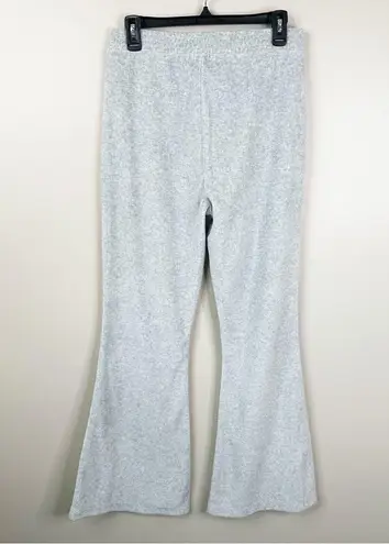 Aerie NEW  Pants Womens M Gray Groove On Ribbed Soft Velour Flare Casual Pant