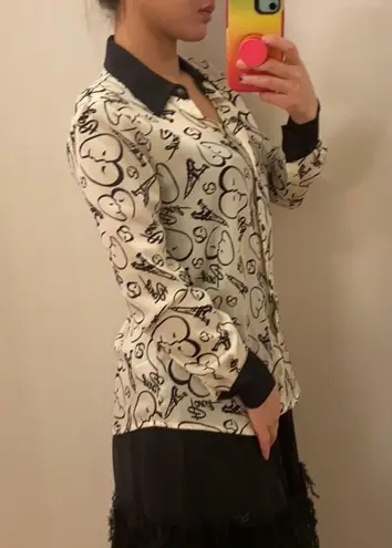 Catherine Malandrino button up. Xs