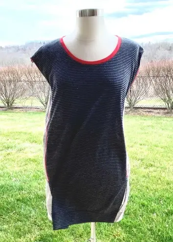 PATRIZIA LUCA MILANO Striped Tunic Black Size L thumbnail 6