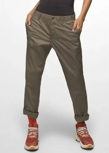 prAna NWT Women's Double Peak Chino Hiking Pants in Mud UPF 50+ Organic Cotton 2