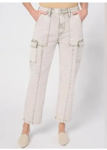 Driftwood NWT - Royce Cargo Straight Leg Acid Taupe Jeans