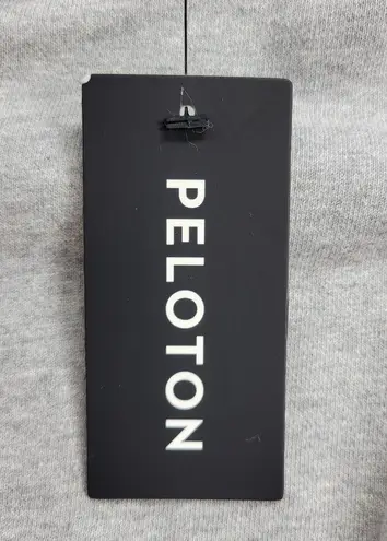 Peloton Chic Fabric Mix Pullover Sweatshirt Size M Gray Pink Cropped PS121 NEW