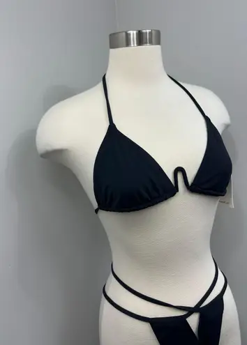 Tropic of C Black Bikini Set Size L