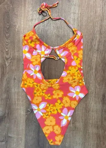 Stone Fox Swim NWT Riva One Piece Swimsuit - Lei Lei Print Size XS
