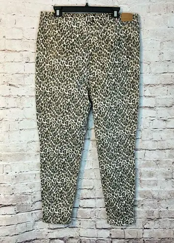 American Eagle  Leopard Curvy Super High Rise Jegging Next Level Stretch Size 18