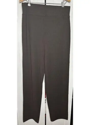 Dockers Women’s Tapered Crop Wool Blend Brown Straight Leg Pull On Pants XL