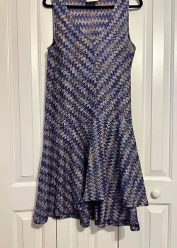 Maeve Anthropologie  Westwater Open Knit Dress High Low Hemline Large