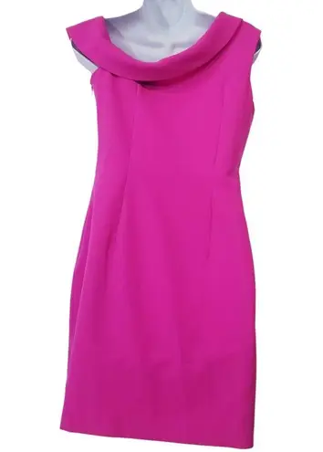 Milly  Pink Cocktail Mini Dress Off Shoulder