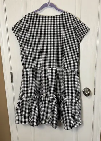✨3 for $15✨ Time and Tru Black and White Checkered Dress Size XL
