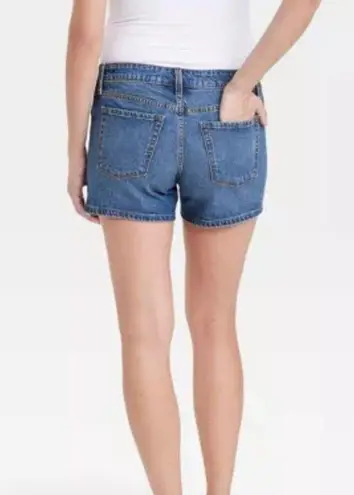 Isabel Maternity Midi Shorts Womens Size 16 Stretch Panel Denim Jeans