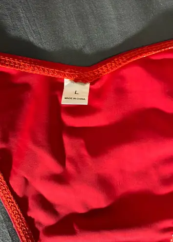 Red Thong Bikini Set Size L