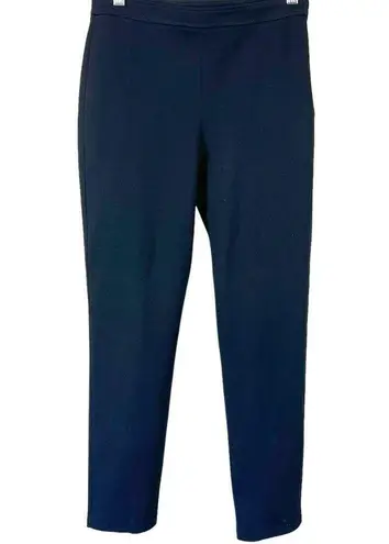 St. John Caviar Alexa Milano Black Knit Vented Ankle Pant