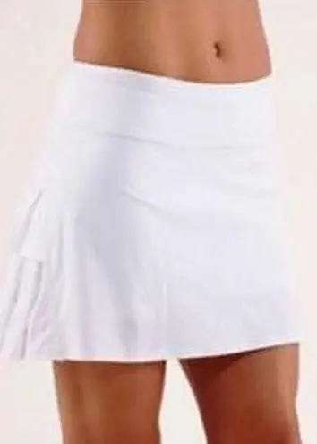 Lululemon White Ruffle Tennis Skirt Size 4 35 48 Off Retail From cam