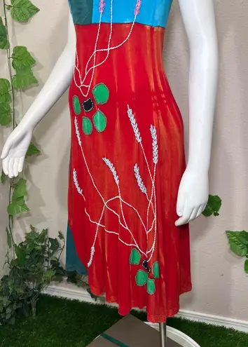 Rising International Fairy Boho Fantasy Wildflower Dress Multiple Size M